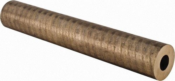 Made in USA - 2 Inch Outside Diameter x 13 Inch Long, Aluminum Bronze Round Tube - 1 Inch Inside Diameter, Alloy Aluminum Bronze (CDA 954), 9 Lb. Shipping Weight - Benchmark Tooling