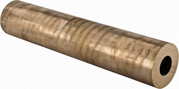 Made in USA - 2-1/2 Inch Outside Diameter x 13 Inch Long, Aluminum Bronze Round Tube - 1-1/4 Inch Inside Diameter, Alloy Aluminum Bronze (CDA 954), 14 Lb. Shipping Weight - Benchmark Tooling