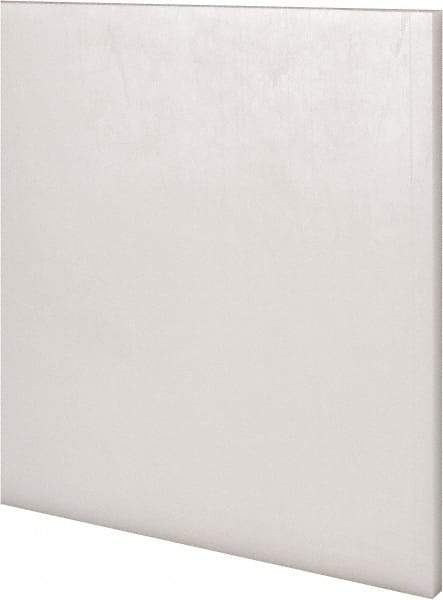 Made in USA - 4 Ft. Long x 6 Inch Wide x 1/4 Inch High, Acetal, Rectangular Plastic Bar - Natural - Benchmark Tooling