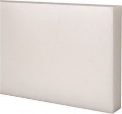 Made in USA - 1' x 4" x 3/4" Natural (Color) Acetal Rectangular Bar - Benchmark Tooling