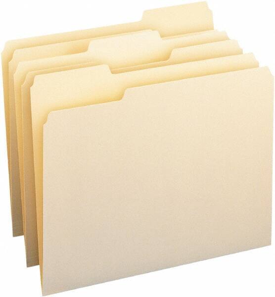 Samsill - 8-1/2 x 11", Letter Size, Manila, File Folders with Top Tab - 11 Point Stock, 1/3 Tab Cut Location - Benchmark Tooling
