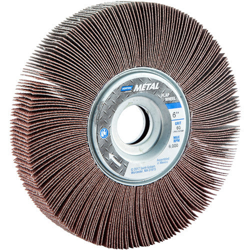 6″ × 1″ × 1″ Metalite R265 Flap Wheel 60 Grit Aluminum Oxide - Benchmark Tooling