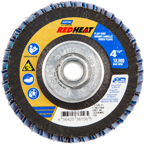 4-1/2″ × 1/4″ × 5/8″ Twinfiber Flap Disc Type 29 Conical 40 Grit - Benchmark Tooling