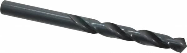 Cleveland - 11mm 118° High Speed Steel Jobber Drill - Oxide Finish, Right Hand Cut, Spiral Flute, Straight Shank, 5.591" OAL, Standard Point - Benchmark Tooling