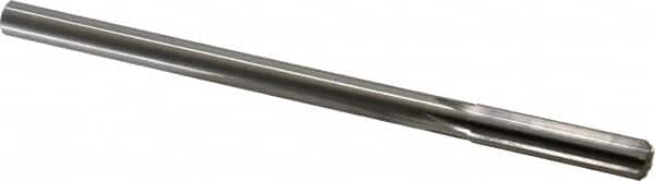 Cleveland - 11/16" High Speed Steel 8 Flute Chucking Reamer - Straight Flute, Straight Shank, 2-1/4" Flute Length, 9" OAL - Benchmark Tooling