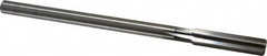 Cleveland - 0.4385" High Speed Steel 6 Flute Chucking Reamer - Straight Flute, Straight Shank, 1-3/4" Flute Length, 7" OAL - Benchmark Tooling