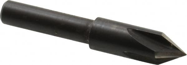 Cleveland - 1/4" Head Diam, 3/16" Shank Diam, 4 Flute 60° High Speed Steel Countersink - Benchmark Tooling