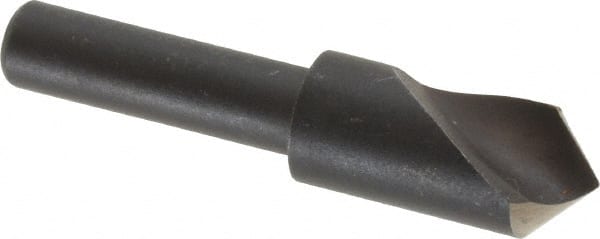 Cleveland - 3/8" Head Diam, 1/4" Shank Diam, 1 Flute 90° High Speed Steel Countersink - Benchmark Tooling