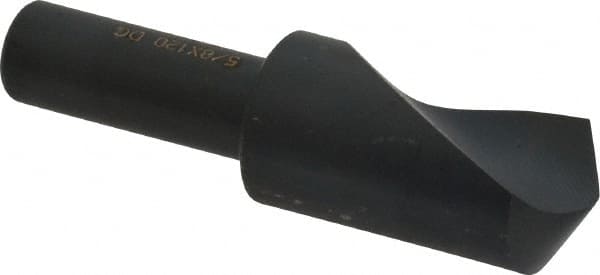 Cleveland - 5/8" Head Diam, 3/8" Shank Diam, 1 Flute 120° High Speed Steel Countersink - Benchmark Tooling
