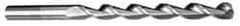 Cleveland - #34 135° Cobalt Jobber Drill - TiAlN Finish, Right Hand Cut, Parabolic Flute, Straight Shank, 2-5/8" OAL, Split Point - Benchmark Tooling