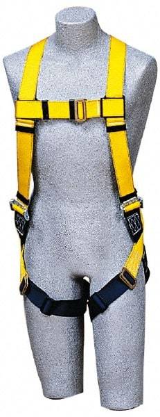 DBI/SALA - 420 Lb Capacity, Size Universal, Full Body Construction Safety Harness - Polyester Webbing, Side D-Ring, Pass-Thru Leg Strap, Pass-Thru Chest Strap - Benchmark Tooling