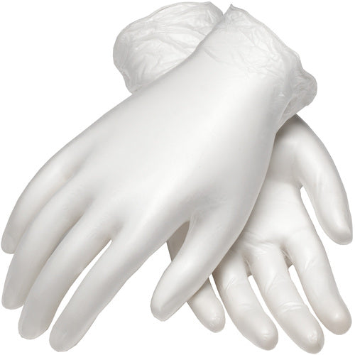 64-V3000/S Disposable Gloves - Ambi-Dex Disposable Vinyl - Ind. Grade - Clear - Powdered - 3 mil