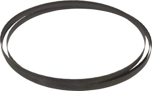 Lenox - 14 to 18 TPI, 7' 9" Long x 1/2" Wide x 0.025" Thick, Welded Band Saw Blade - Bi-Metal, Toothed Edge, Raker Tooth Set, Flexible Back, Contour Cutting - Benchmark Tooling