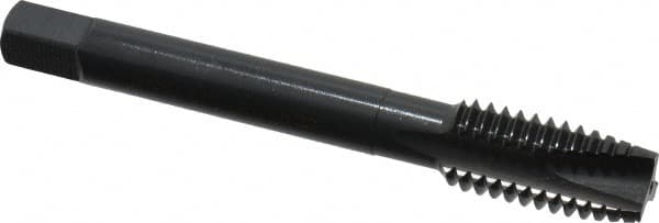 OSG - 7/16-14 UNC, 3 Flute, Oxide Finish, Vanadium High Speed Steel Spiral Point Tap - Plug Chamfer, Right Hand Thread, 3-5/32" OAL, 1-7/16" Thread Length, 0.323" Shank Diam, Series 280 - Exact Industrial Supply