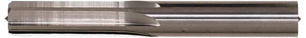 Hertel - Letter U Solid Carbide 6 Flute Chucking Reamer - Straight Flute, Straight Shank, 1-1/4" Flute Length, 3-1/2" OAL - Benchmark Tooling