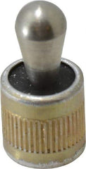 Vlier - 1/2" Body Diam, 0.53" Body Length, 0.31" Nose Diam, 0.51" Nose Length, Spring Locating Pin - 45 Lb Final End Force, Aluminum Body, Alloy Steel Nose - Benchmark Tooling