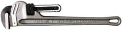 Paramount - 18" Aluminum Straight Pipe Wrench - 2-1/2" Pipe Capacity - Benchmark Tooling