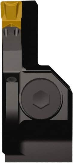Seco - CFO, External, Left Hand, 0.71" Max Depth of Cut, 3mm Min Groove Width, Indexable Grooving Tool Holder - LC.. 1603.. Insert Compatibility, 1" Shank Height, 1" Shank Width, 6" OAL - Benchmark Tooling