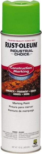Rust-Oleum - 15 fl oz Green Marking Paint - Water-Based Formula - Benchmark Tooling