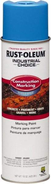 Rust-Oleum - 15 fl oz Blue Marking Paint - Water-Based Formula - Benchmark Tooling