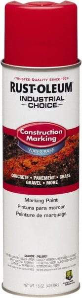 Rust-Oleum - 15 fl oz Red Marking Paint - Water-Based Formula - Benchmark Tooling