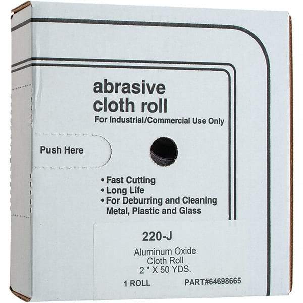 Value Collection - Shop Rolls Abrasive Material: Aluminum Oxide Roll Width (Inch): 2 - Benchmark Tooling