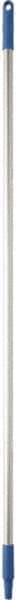 Vikan - 59 x 1" Aluminum Squeegee Handle - European Threaded Connection, Blue - Benchmark Tooling