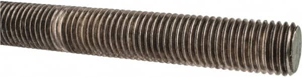 Made in USA - 7/8-9 UNC (Coarse), 3' Long, Stainless Steel Threaded Rod - Right Hand Thread - Benchmark Tooling