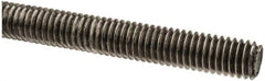 Made in USA - 3/8-16 UNC (Coarse), 6' Long, Stainless Steel Threaded Rod - Right Hand Thread - Benchmark Tooling