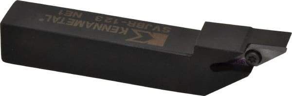 Kennametal - SVJB, Right Hand Cut, 3° Lead Angle, 3/4" Shank Height x 3/4" Shank Width, Neutral Rake Indexable Turning Toolholder - 4-1/2" OAL, VB..33. Insert Compatibility, Series Screw-On - Benchmark Tooling