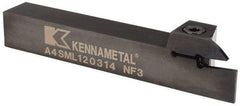 Kennametal - External Thread, 0.55" Max Depth of Cut, 3mm Min Groove Width, 127mm OAL, Left Hand Indexable Grooving Cutoff Toolholder - 19.05mm Shank Height x 19.05mm Shank Width, A4..03.. Insert Style, A4SM Toolholder Style, Series A4 - Benchmark Tooling