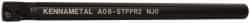 Kennametal - 15.24mm Min Bore Diam, 203.2mm OAL, 1/2" Shank Diam, A-STFP Indexable Boring Bar - TP.. Insert, Screw Holding Method - Benchmark Tooling