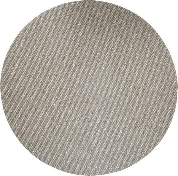 Norton - 5" Diam, 120 Grit Diamond Adhesive PSA Disc - Medium Grade, Black, Cloth Backing, Flexible - Benchmark Tooling