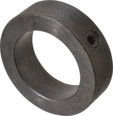 Climax Metal Products - 2-3/16" Bore, Steel, Set Screw Shaft Collar - 3-1/4" Outside Diam, 15/16" Wide - Benchmark Tooling