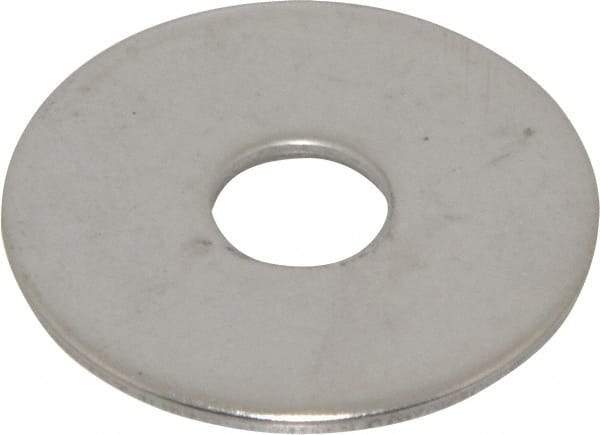 Value Collection - M10 Screw, Grade 18-8 Stainless Steel Fender Flat Washer - 10.5mm ID x 36mm OD, 2mm Thick, Plain Finish - Benchmark Tooling