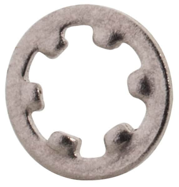 Value Collection - M2 Screw, 2.2mm ID, Stainless Steel Internal Tooth Lock Washer - 4.5mm OD, Uncoated, Grade 18-8 & Austenitic A2 - Benchmark Tooling