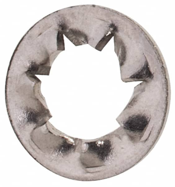 Value Collection - M2.5 Screw, 2.7mm ID, Stainless Steel Internal Tooth Lock Washer - 5.5mm OD, Uncoated, Grade 18-8 & Austenitic A2 - Benchmark Tooling