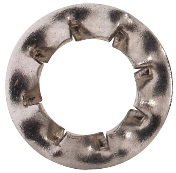 Value Collection - M4 Screw, 4.3mm ID, Stainless Steel Internal Tooth Lock Washer - 8mm OD, Uncoated, Grade 18-8 & Austenitic A2 - Benchmark Tooling