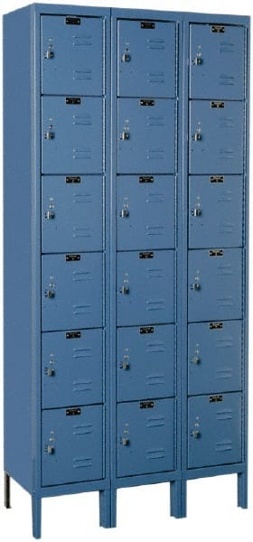 Hallowell - 18 Door, 6 Tier, Premium Box Lockers - Benchmark Tooling