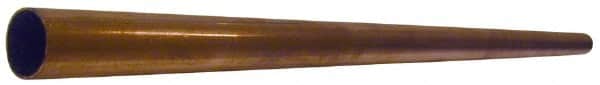 Mueller Industries - 7/8 Inch Outside Diameter x 2 Ft. Long, Copper Round Tube - 0.811 Inch Inside Diameter, 0.032 Inch Wall Thickness, Alloy 122 - Benchmark Tooling