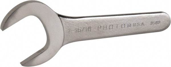 Proto - 1-15/16" Standard Service Open End Wrench - 8-1/2" OAL, Single End, Satin Finish, 30° Head Angle - Benchmark Tooling