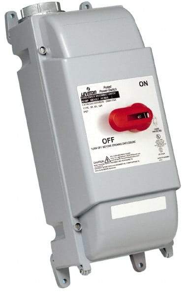 Leviton - 3 Phase, 600V, 3 Pole, 4X, Enclosed Fused Cam & Disconnect Switch - Benchmark Tooling