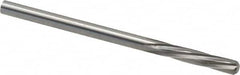 Magafor - 3.2512mm Solid Carbide 6 Flute Chucking Reamer - Spiral Flute, 0.128" Straight Shank, 19/32" Flute Length, 2-1/4" OAL - Benchmark Tooling