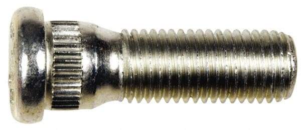 Dorman - M12-1.5 Serrated Bolt Wheel Stud - 14.2mm Knurl, 40mm OAL, 8mm Shoulder Length - Benchmark Tooling