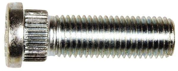 Dorman - M12-1.5 Serrated Bolt Wheel Stud - 14.3mm Knurl, 41.5mm OAL, 6.5mm Shoulder Length - Benchmark Tooling
