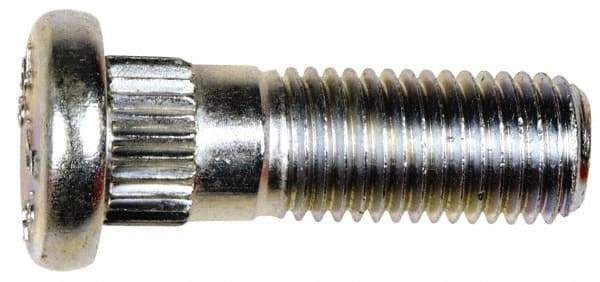 Dorman - M12-1.5 Serrated Bolt Wheel Stud - 12.9mm Knurl, 37.5mm OAL, 13mm Shoulder Length - Benchmark Tooling