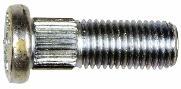 Dorman - M10-1.25 Serrated Bolt Wheel Stud - 10.24mm Knurl, 29mm OAL, 9mm Shoulder Length - Benchmark Tooling