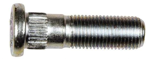 Dorman - M12-1.25 Serrated Bolt Wheel Stud - 12.83mm Knurl, 41.5mm OAL, 14mm Shoulder Length - Benchmark Tooling