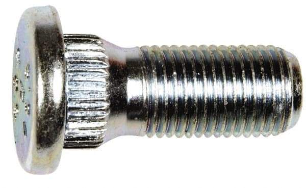 Dorman - M12-1.25 Serrated Bolt Wheel Stud - 14.27mm Knurl, 30.5mm OAL, 6mm Shoulder Length - Benchmark Tooling