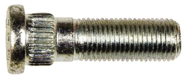 Dorman - M12-1.25 Serrated Bolt Wheel Stud - 14.35mm Knurl, 42mm OAL, 13.5mm Shoulder Length - Benchmark Tooling